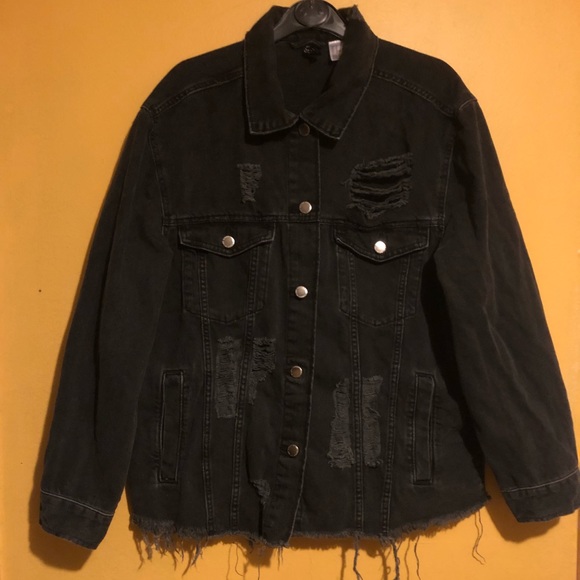 black denim jacket h&m